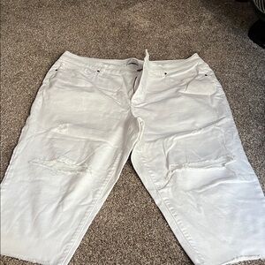 Lane Bryant White Denim Jeans